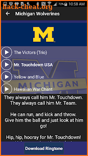 Michigan Wolverines Ringtones screenshot