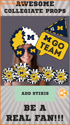Michigan Wolverines Selfie Stickers screenshot
