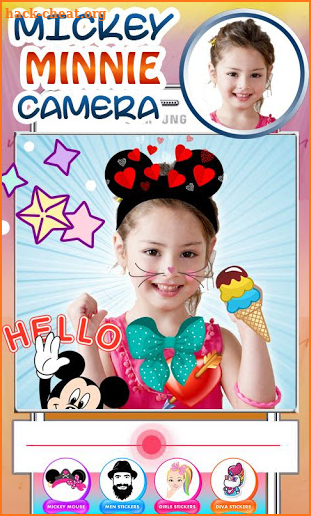 Mickey & Minnie Photo Stickers screenshot
