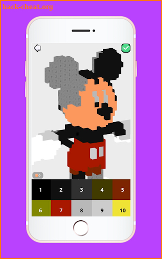 Mickey Craft 3D Coloring Book by Number screenshot