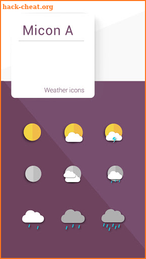 Micon A weather icons screenshot