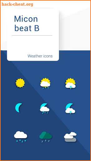 Micon Beat B weather icons screenshot
