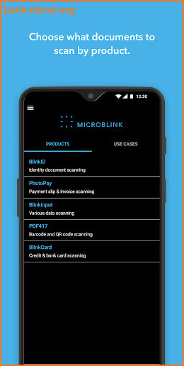 Microblink Showcase screenshot