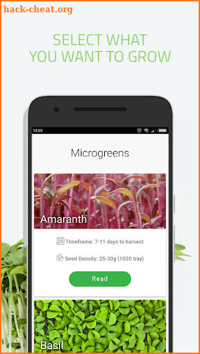 Microgreens Guide screenshot