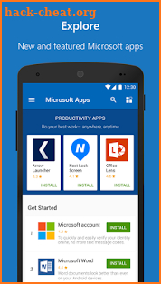Microsoft Apps screenshot