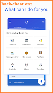Microsoft Cortana – Digital assistant screenshot