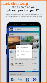 Microsoft Launcher screenshot