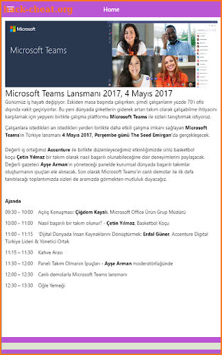 Microsoft Teams Lansman screenshot