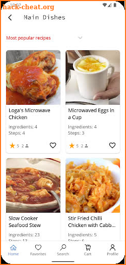 Microwave Recipes screenshot