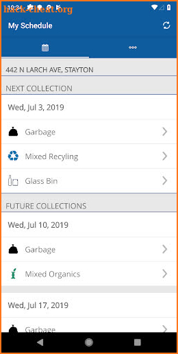 Mid-Valley Curbside Collection screenshot