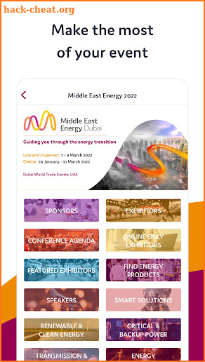 Middle East Energy 2022 screenshot