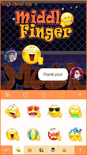 Middle Finger Emoji screenshot