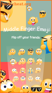 Middle Finger Emoji Sticker screenshot