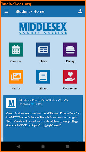 Middlesex County College screenshot