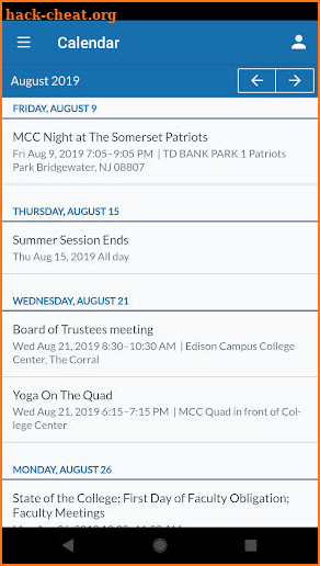 Middlesex County College screenshot