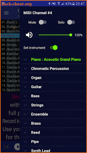 MIDI Clef Karaoke Player screenshot