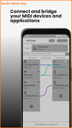MIDI Hub - RTP, USB, BT Bridge screenshot