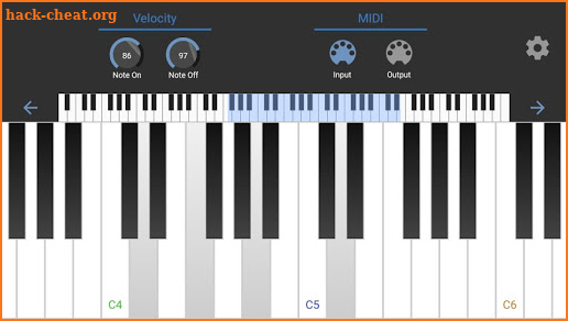 MIDI Keyboard screenshot