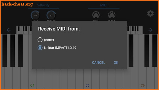 MIDI Keyboard screenshot