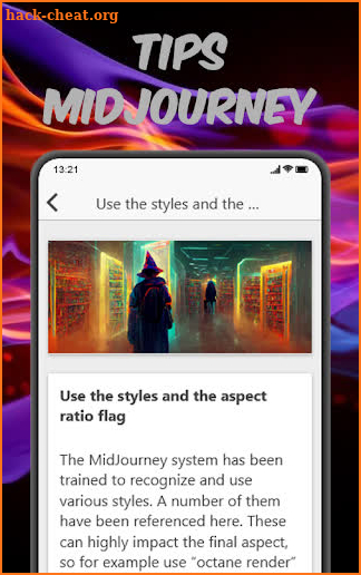 Midjourney Art Tips screenshot