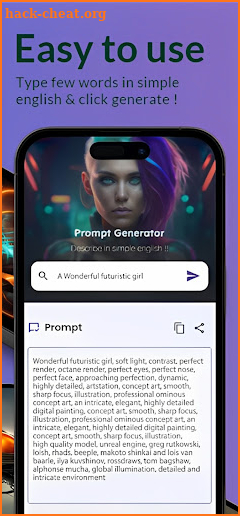 Midjourney Prompt Generator Ai screenshot