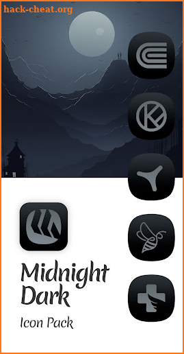 Midnight Dark Icon Pack screenshot