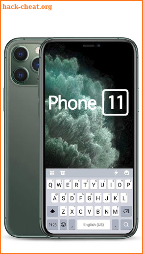 Midnight Green Phone 11 Keyboard Theme screenshot