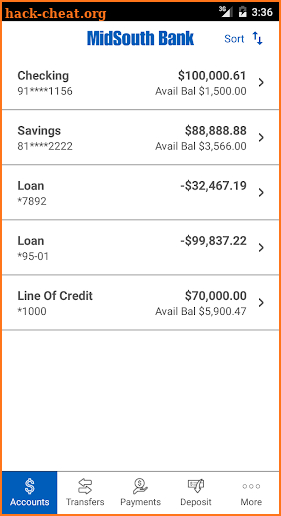 MidSouth Bank AL/FL screenshot