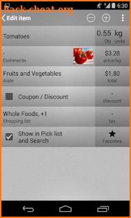 Mighty Grocery Shopping List screenshot