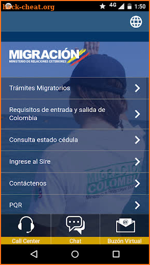 Migración Colombia screenshot