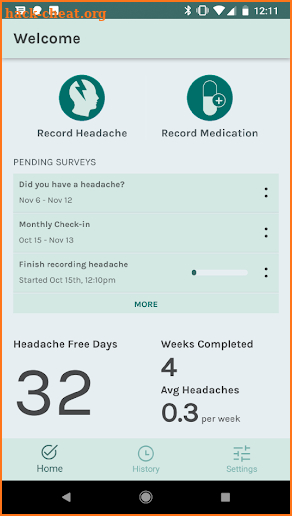 Migraine Recorder screenshot