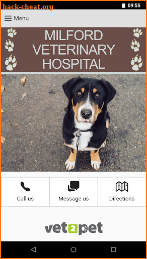 Milford Veterinary Clinic screenshot