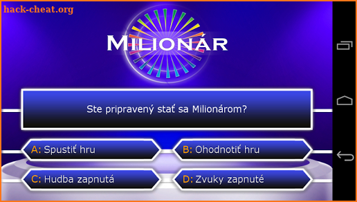 Milionár screenshot