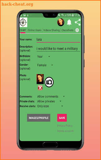 Military Dating Chat screenshot
