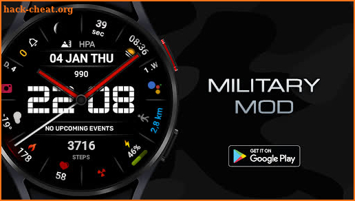 Military MOD Digital watchface screenshot