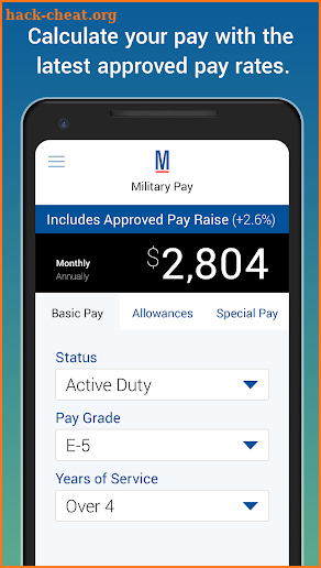 Military Pay by Military.com screenshot