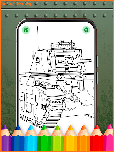Military Tanks Coloring Book screenshot