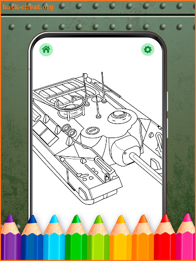 Military Tanks Coloring Book screenshot