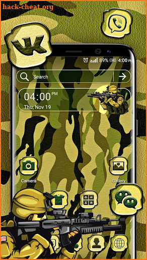 Military Texture Theme screenshot