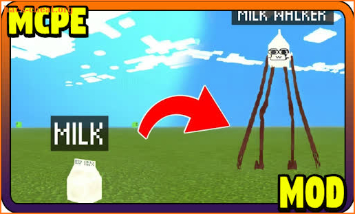 Milk Walker Horror Craft MCPE - Minecraft Mod screenshot