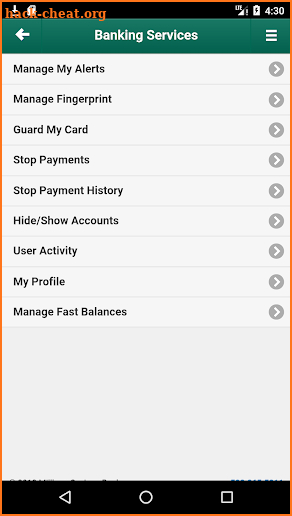 Millbury Savings Bank iMobile screenshot