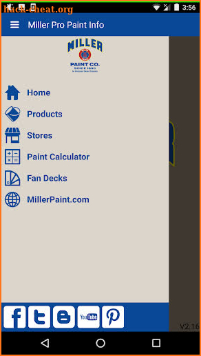 Miller Pro Paint Info screenshot
