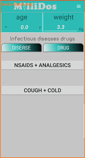 Millidos - Pediatric Drug Dosages screenshot