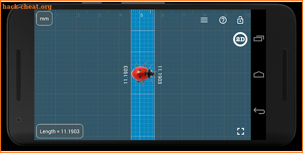 Millimeter Pro - ruler and protractor on screen screenshot