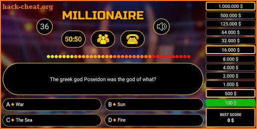 millionaire trivia