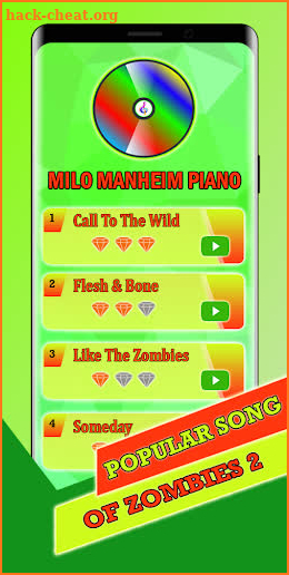 Milo Manheim OST.Zombies 2 Piano Tiles screenshot