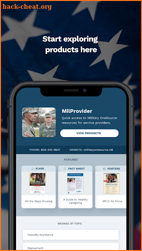 MilProvider screenshot