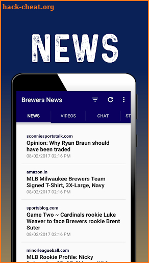 Milwaukee Baseball Apps: Brewers screenshot