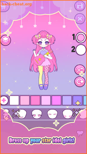 Mimistar: Dress Up Star Pastel Doll avatar maker screenshot