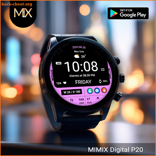 MIMIX Digital P20 Watchface screenshot